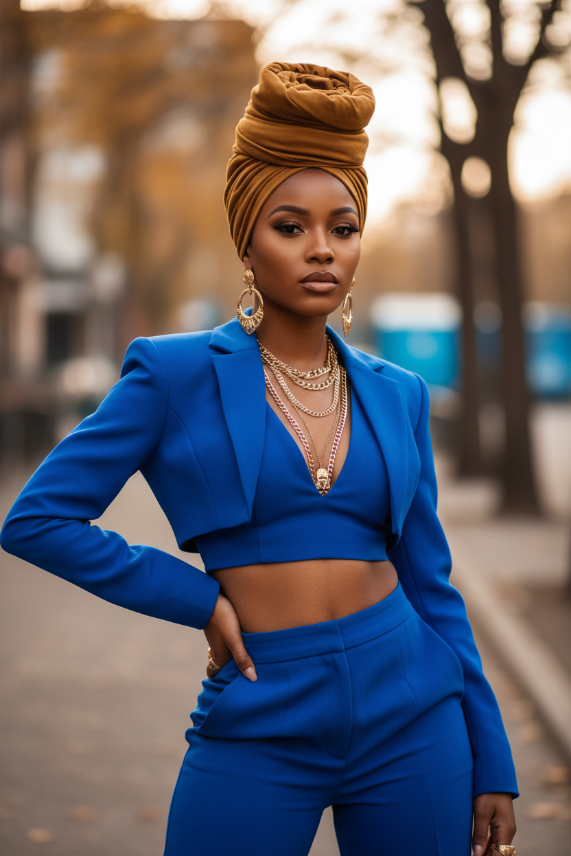 Golden Hour Headwrap - Teyana Taylor Style